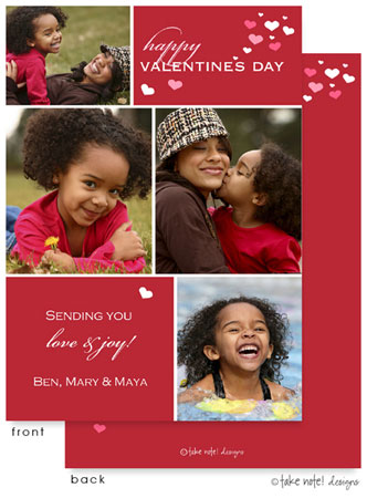 Take Note Designs Valentine's Day Digital Photo Cards - Valentine Cubes